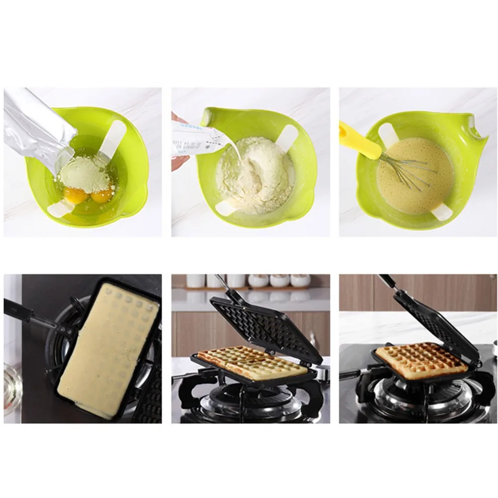 Cake Maker Mold Aluminum Waffle Maker Portable StoveTop Stovetop Waffle Maker Easy To Use Non-stick Sandwich Toaster Breakfast