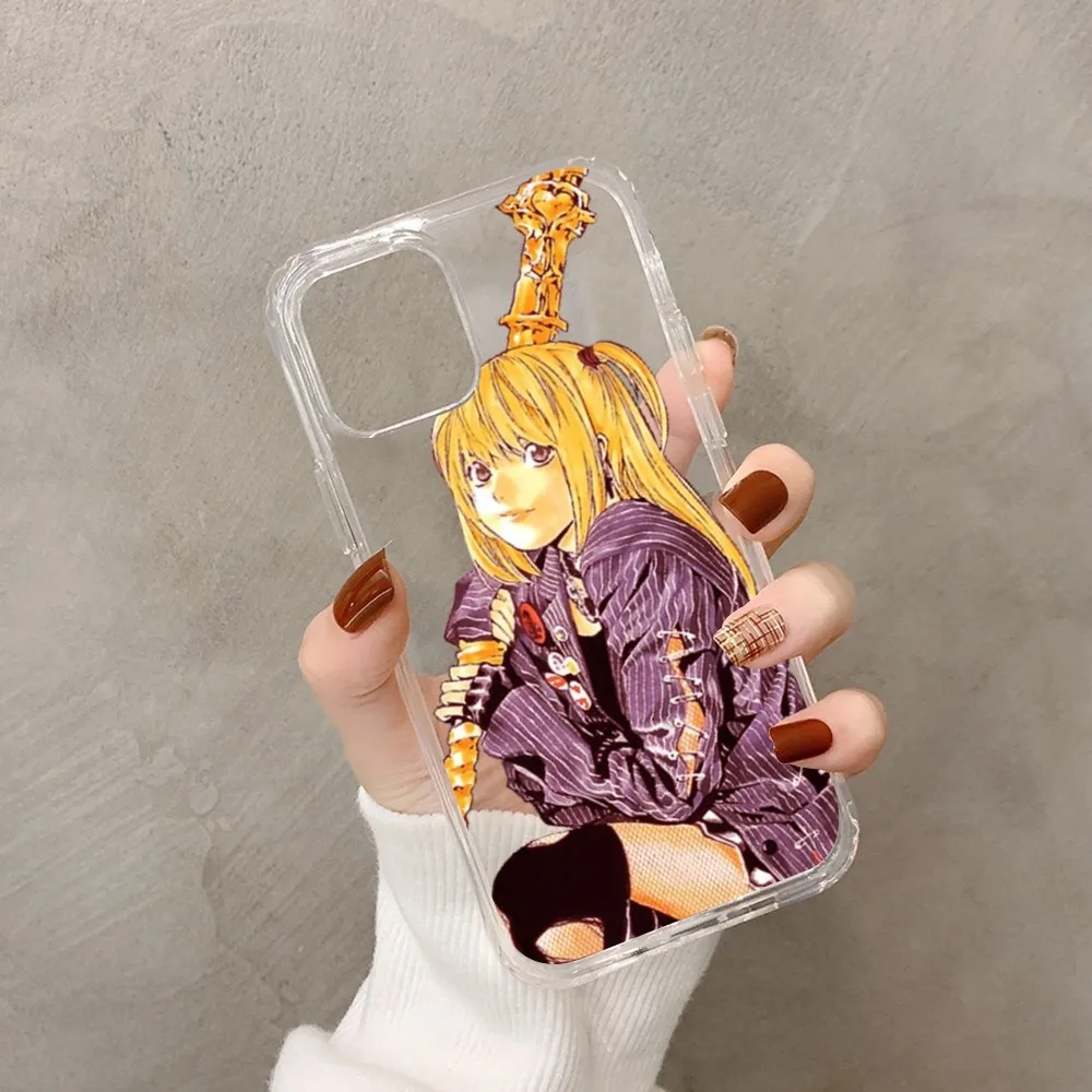 Death Note Misa Amane Phone Case For IPhone 15 13 14 Pro Max XS XR 12 11 Pro 13 Mini 6 7 8 Plus Soft Clear Back Cover