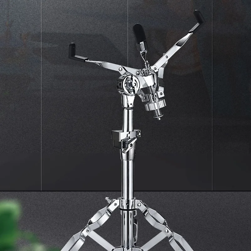 Snare tambor suporte de altura ajustável tambores acessório liga resistente pés antiderrapantes para 11 "-14" tambor prática almofada com bloqueio de memória