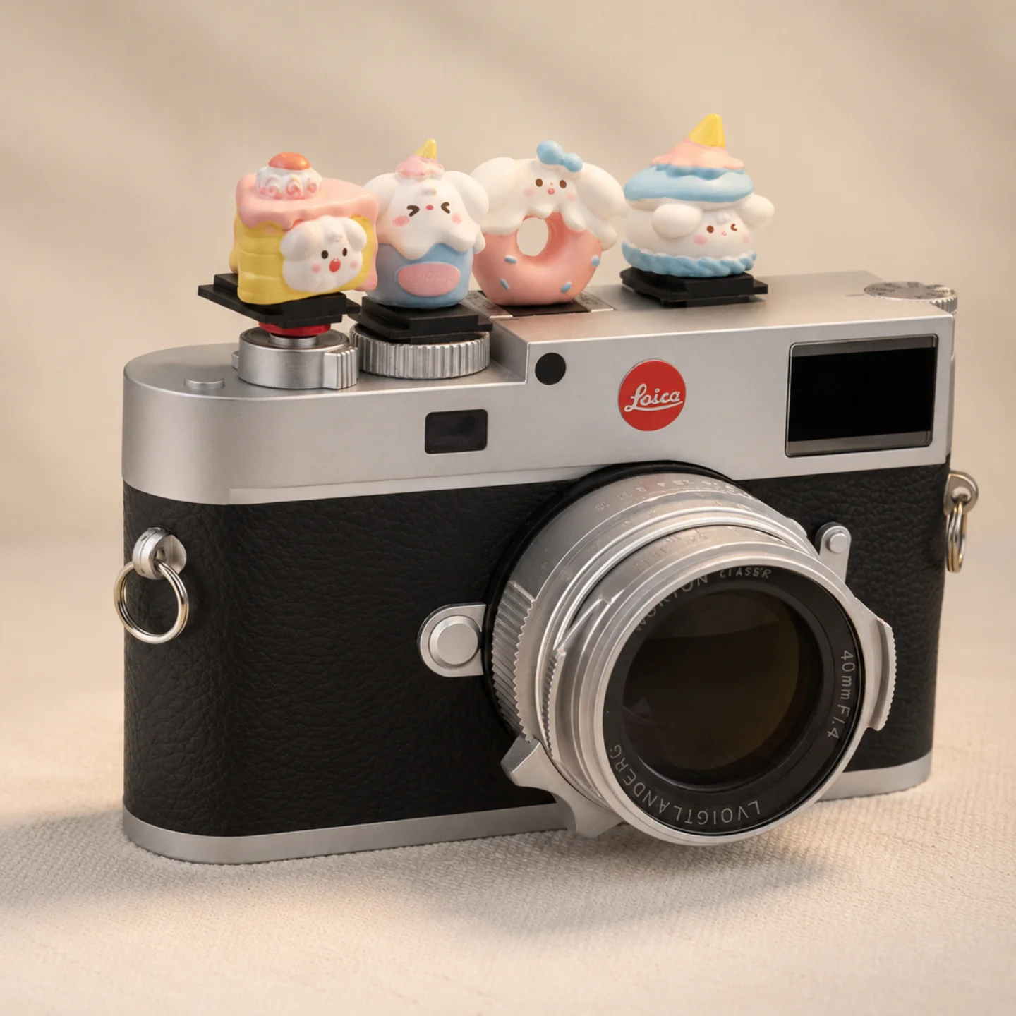Kawaii Welpen-Bajonettverschlussabdeckung für Fujifilm X100VI X100V Sony ZV-E10 Canon R50, Niedlicher Kamera-Charm als Geschenk