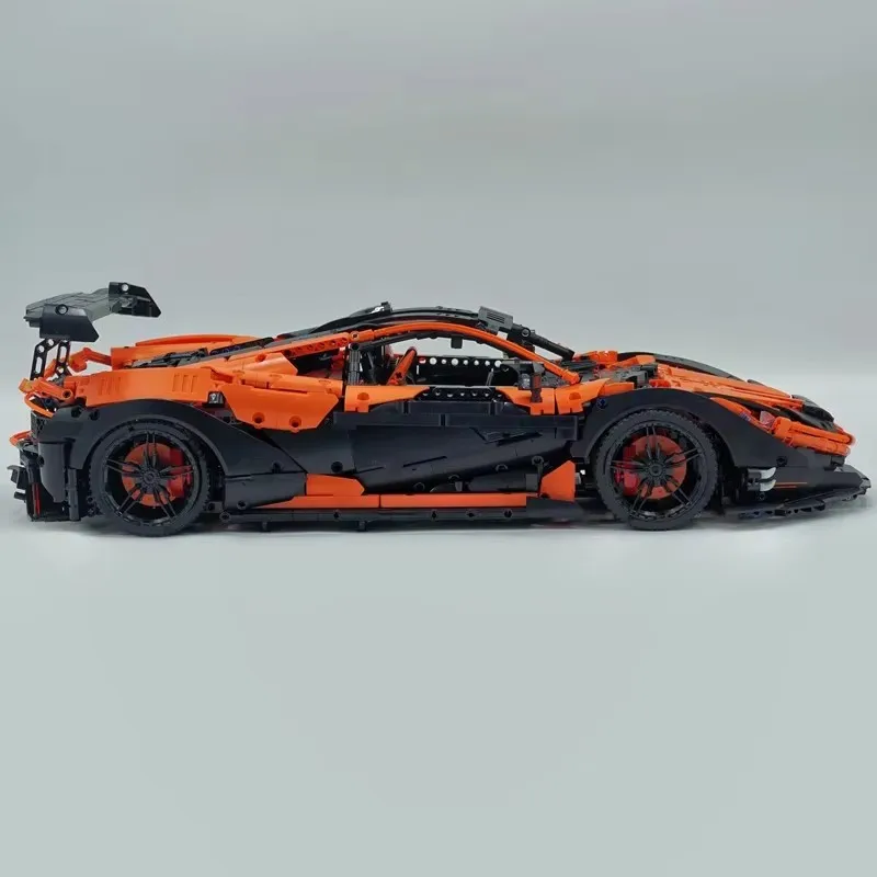 

JIESTAR 91104 на заказ супер спортивный автомобиль оранжевый гоночный MOC высококачественные модульные строительные блоки кирпичи модель детские игрушки Рождественский подарок