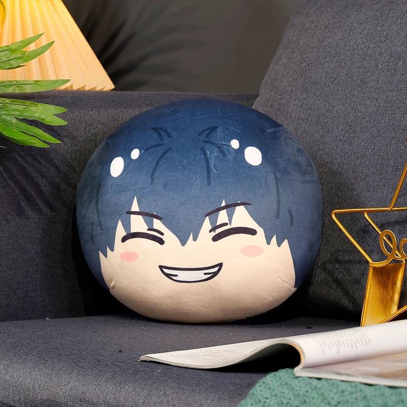 Blue Lock Itoshi Sae Omanjuu Plush Keychain, Bachira Meguru Anime Round Ball Bag Pendant, Soft Itabag Charm Cushion Home Decor