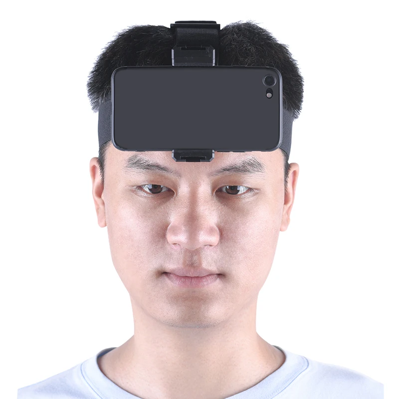 Head-Mounted Mobile Phone Holder First-Person View Video Outdoor Live Bracket With Phone Clip For Insta360 For DJI Camera