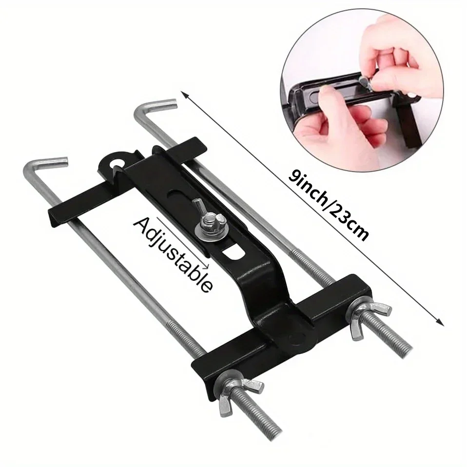 Car Fixed Battery Holder with Hold Down Bolts & Rod Easy to Install Modified Battery Mount Hold Down Bracket for Car view 2