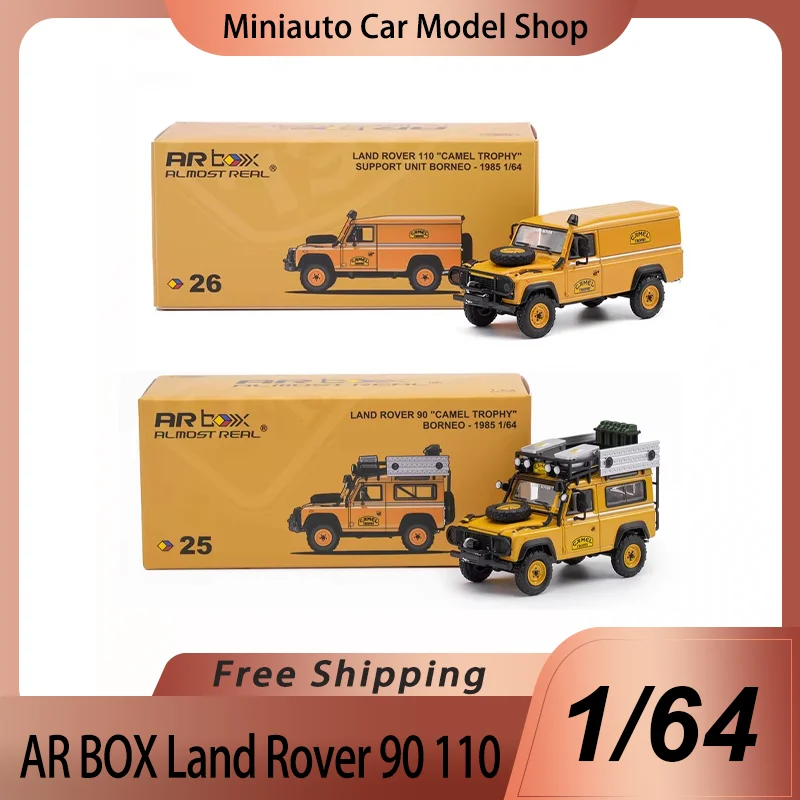 Nuevo en Stock, Modelo a Escala 1:64 Casi Real del Land Rover 90 110 Trophy Borneo 1985, Miniatura de Aleación Fundida a Presión, Edición 2026 HEC, Juguete de Regalo