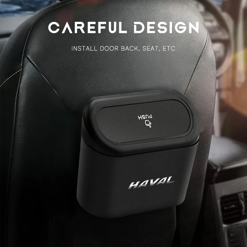داخل السيارة سلة المهملات شعار السيارة كيس النفايات تخزين دلو الملحقات للجدار العظيم هافال H1 H2S M6 H3 H4 H5 H6 H7 H8 F5 F7X H2 #6