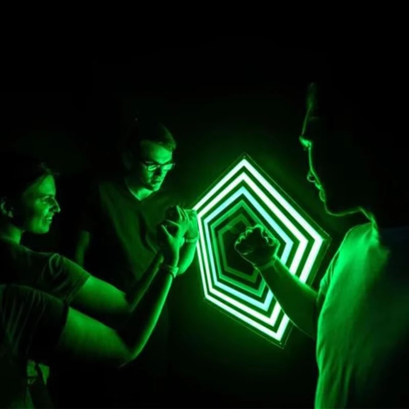 Custom Interactive LED Floor Tile Panel Pressure Sensitive Game Floor Display For Amusement Park view 2