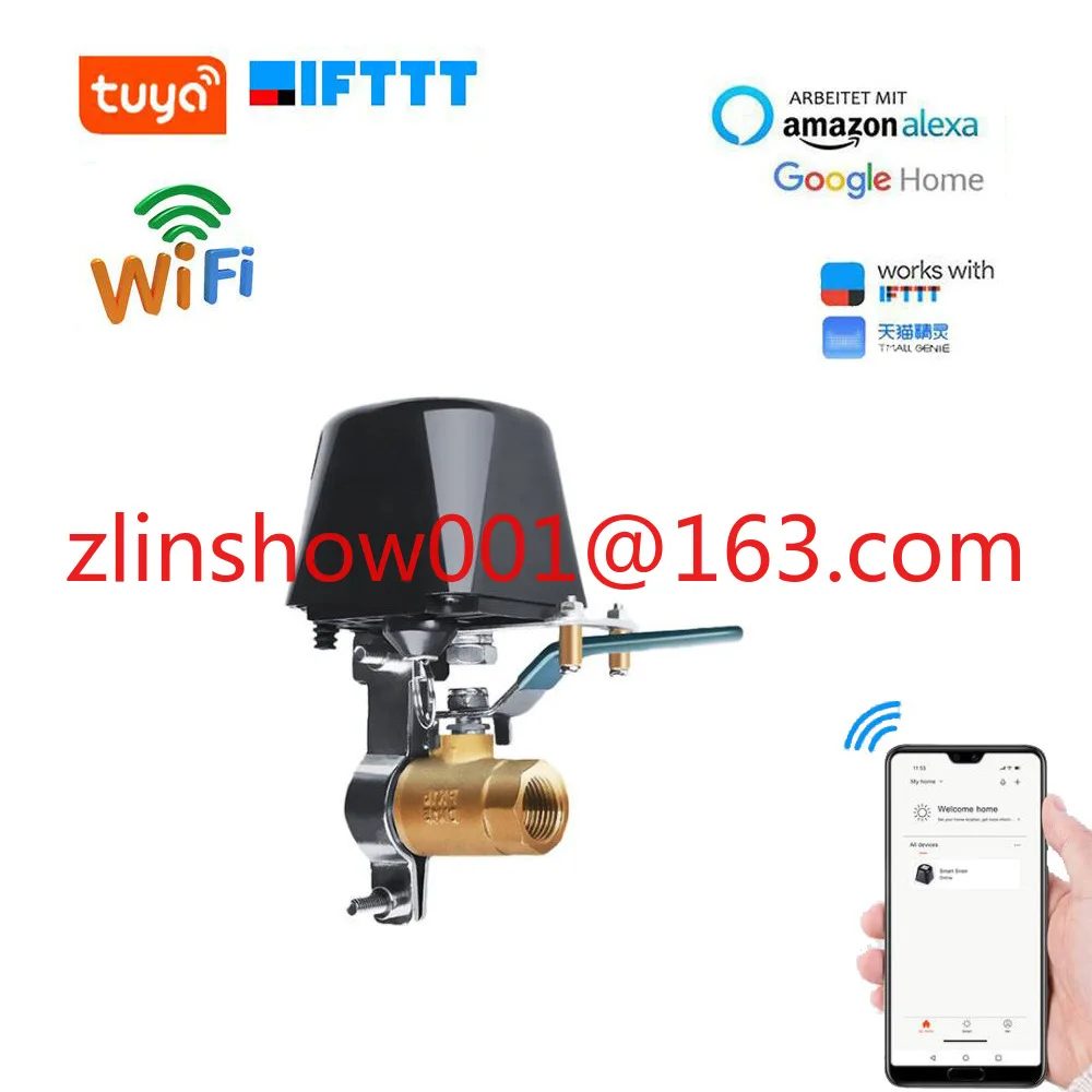 Tuya WiFi Water Valve Zigbee Gas Shutoff Controller Support Google Assistant Alexa Smart Wireless Control Tuay Smart Life App