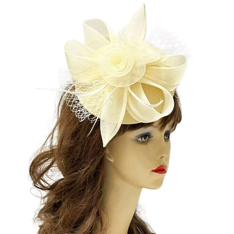 

Elegant Black And Mesh Flower Hair Accessory Unique Headpieces Perfect For 1920s Themed Parties And Event