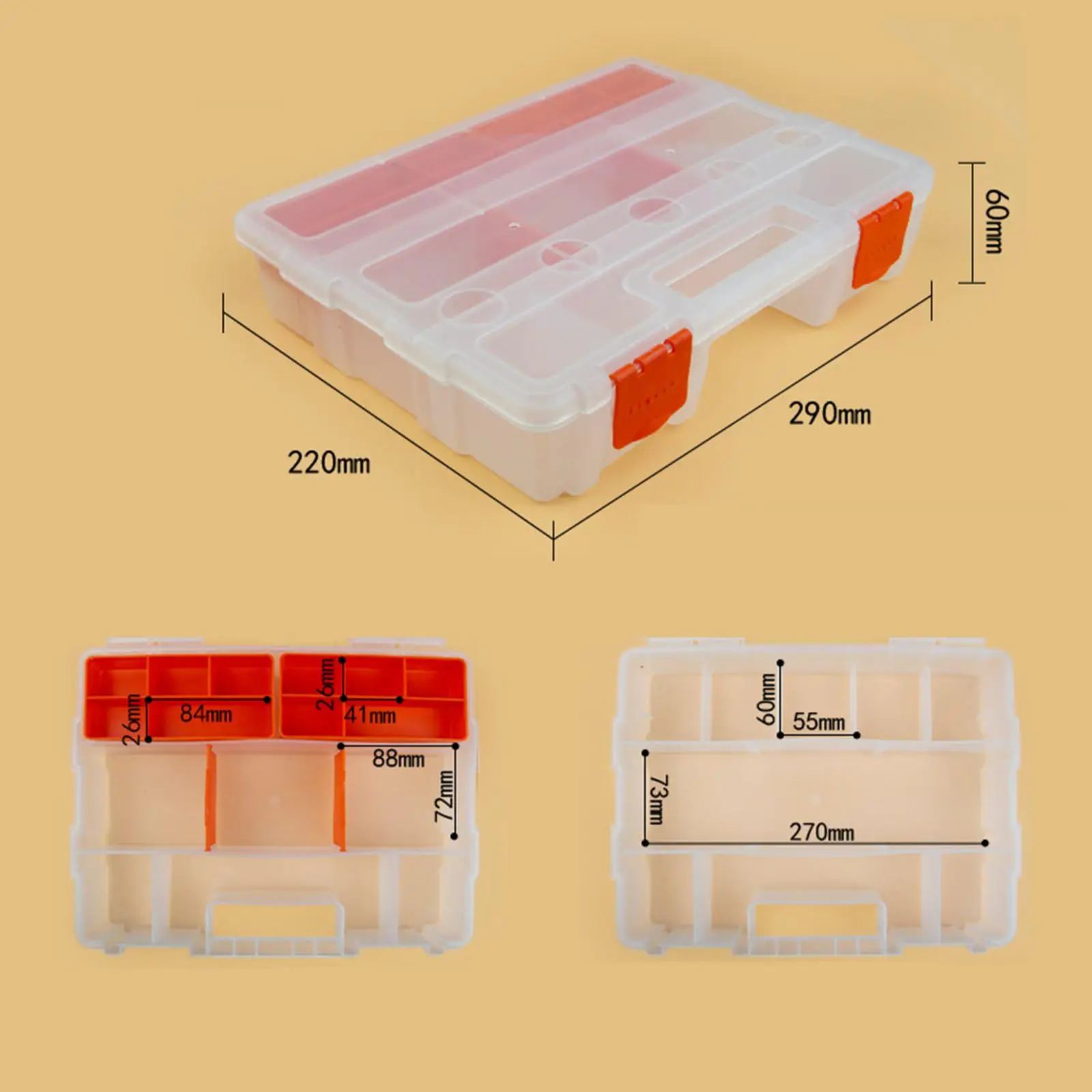 Mallette de Rangement Classable pour Matériel, Boîte à Outils