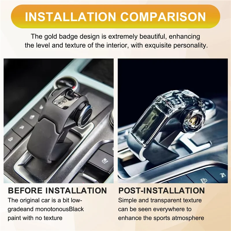 

For Great Wall Tank 300 Car Crystal Gear Shift Knob Interior Moulding Decoration Car Gearbox Shift Knob Handbrake(4Hole)