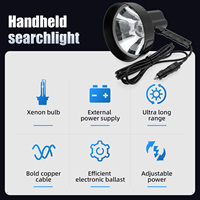 7 inch Flashlight High Power Flashlight Camping Hunting Light Durable Xenon Lamp Waterproof Outdoor Searchlight Work Led Light