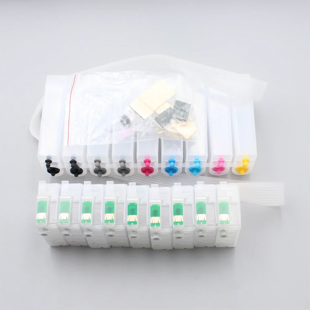 9 Colors Bulk R3000 Continuous Ciss Ink Supply System With Auto reset Chip T1571-T1579 for Epson Stylus R 3000 Printer