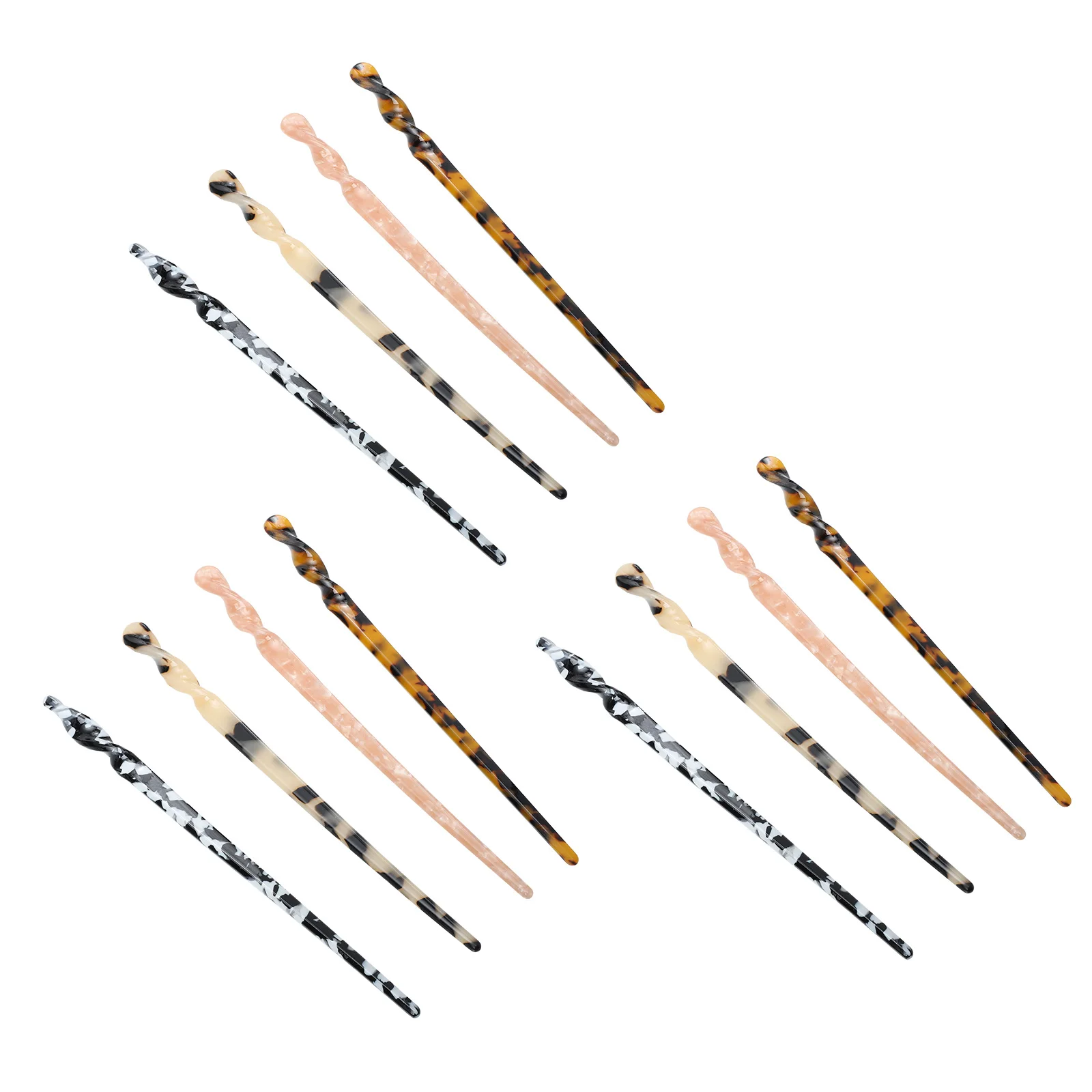 

12pcs Hairpin Pearl Pins Accessories Sticks for Medium Long Thick Hair Chignon Fork Hairpins Retro Durable Smooth