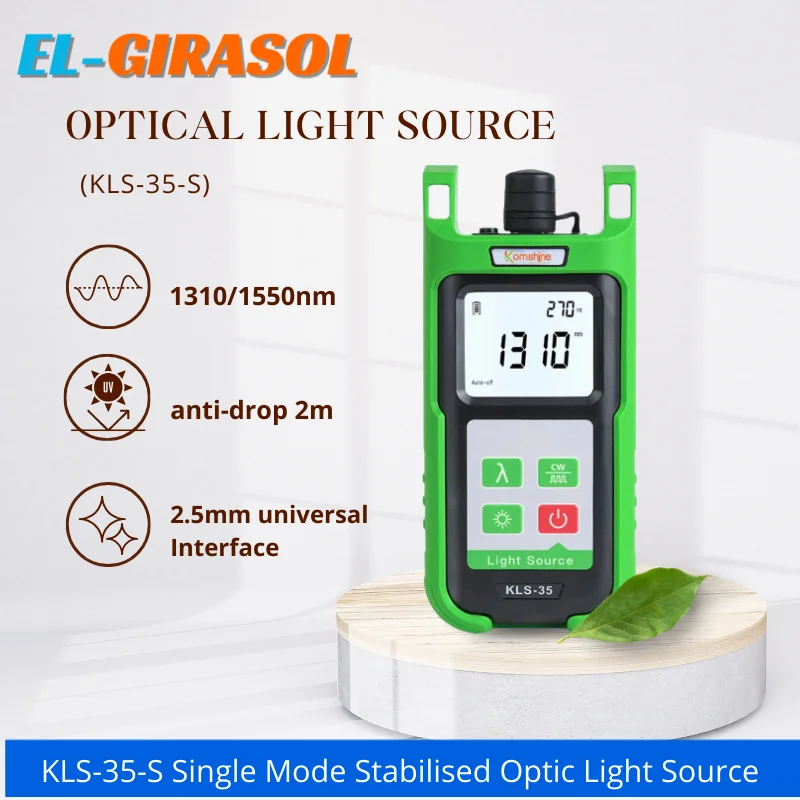 

Fiber Optical Light Source KLS-35 1310/1550nm Singlemode Handheld Light Source ftth fiber optic Communication Inspection