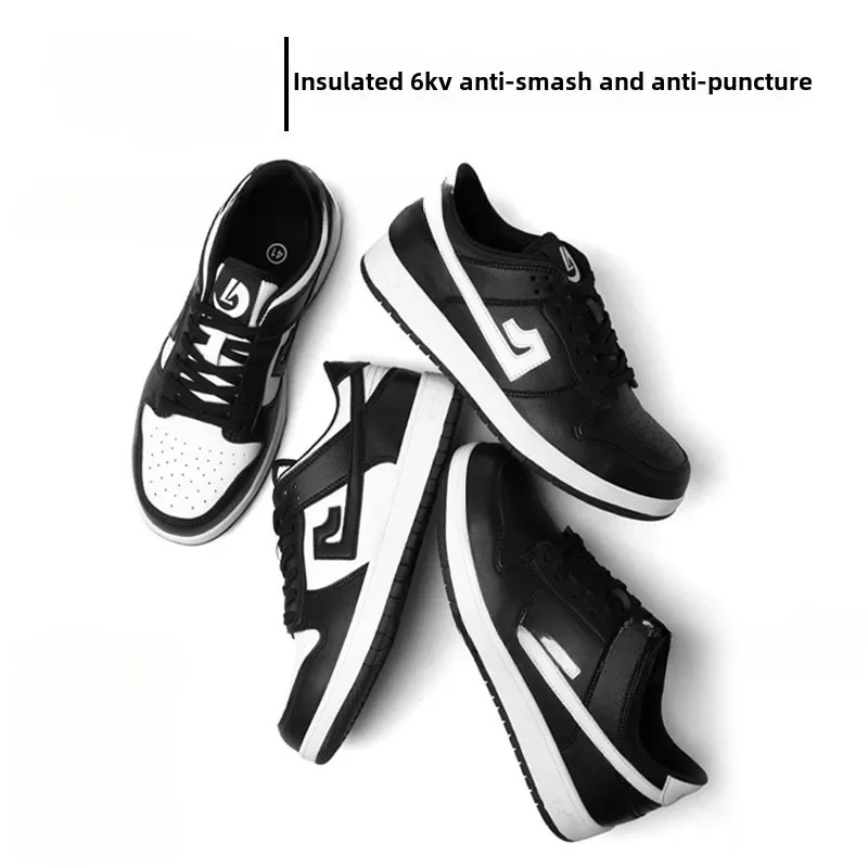 6kV Lightweight Safety Shoes Anti Smashing Anti Piercing Anti Slip Comfortable Durable Protective Work Boots for Men Breathable