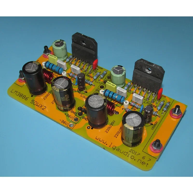 

FOR Luge LM3886 65WX2 power amplifier board, US-made LM3886 power amplifier is equipped with LG185E, + -36V DC power supply