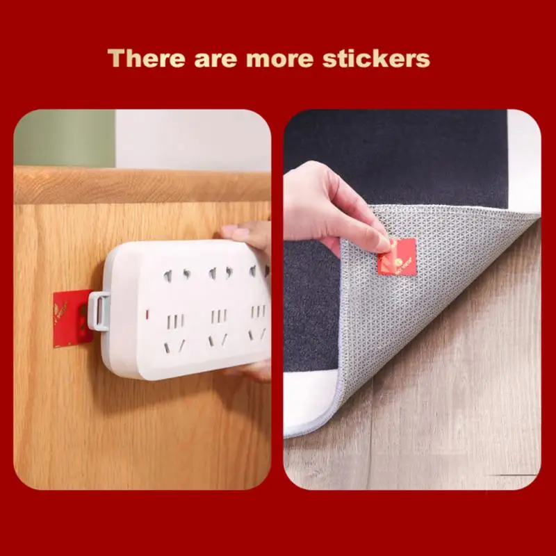 Adesivo acrilico rosso senza tracce forte elastico conveniente prodotti per la casa distico Stick Pvc cancelleria per ufficio ad alta viscosità