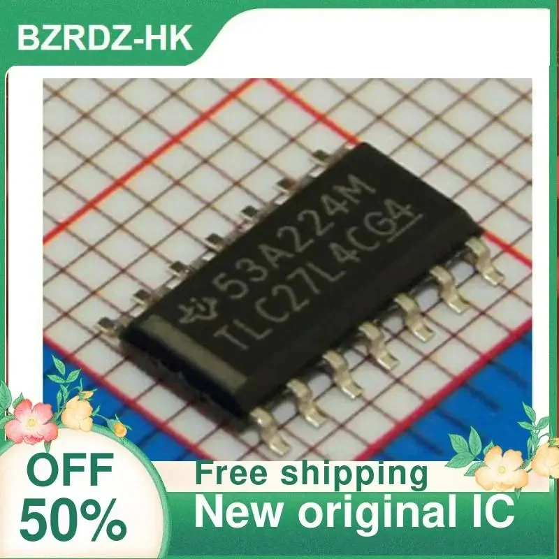 10PCS TLC27L4CDR TLC27L4C SOP14  New original IC