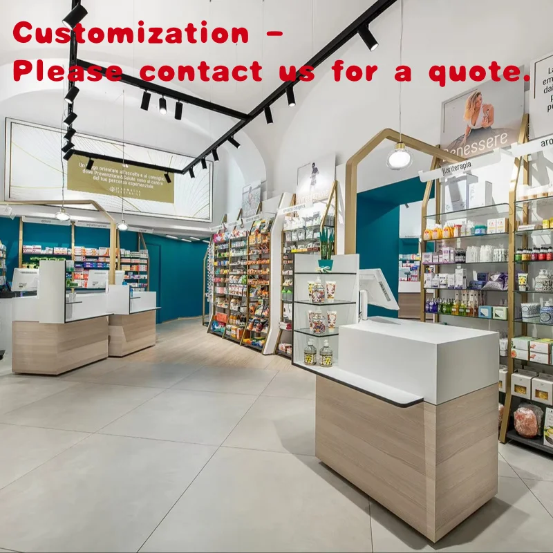 

custom.Drugstore Pharmacy Display Stand Rack Pharmacy Store Interior Decoration Pharmacy Display Showcase