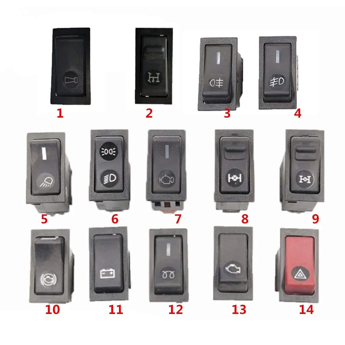 Cab Instrument Panel Shift Switch For Sinotruk Howo 336 380 Headlight Horn Axle Difference Light Crisis Alarm fog lamp