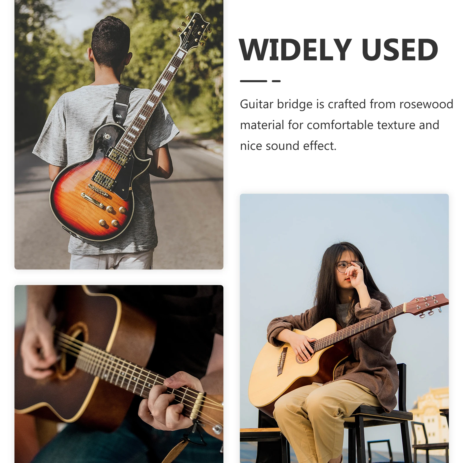 

12 Pieces Guitar Bridge Pins Acoustic String Pegs Nut Saddle Kit Plastic Pins Pegs Accessories Guitar Parts