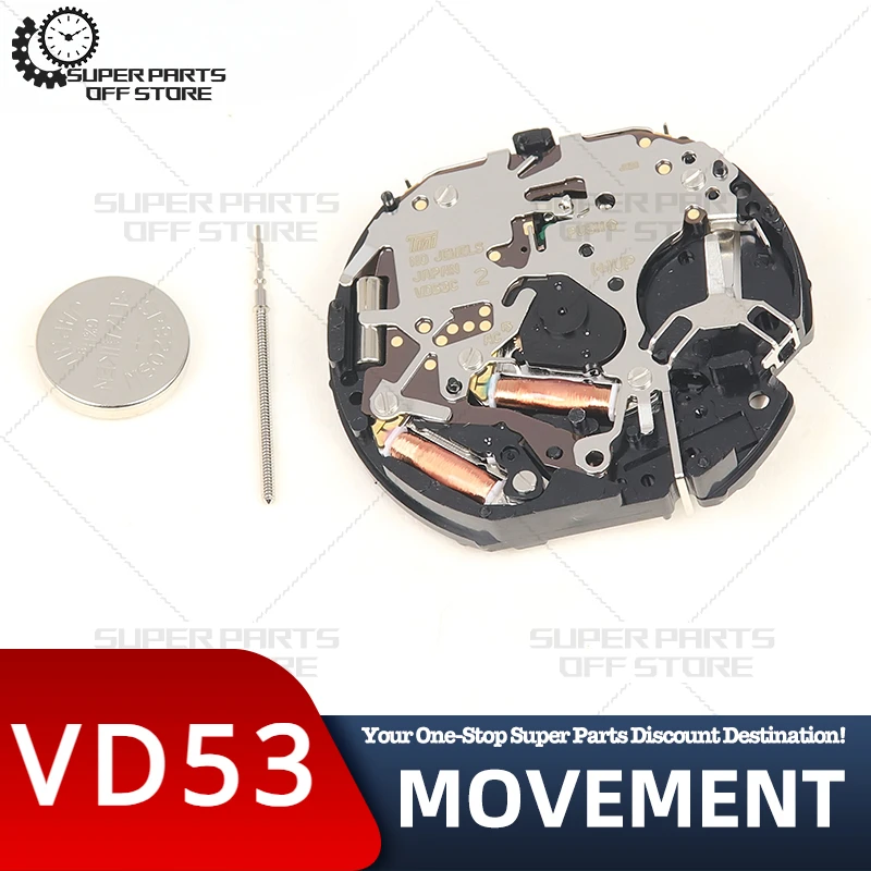 New Japanese Original Vd53c Movement 3.6.9 Small Seconds Vd53b Multi-Function Quartz Movement Watch Accessories