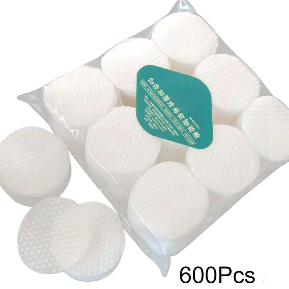 600pcs Beauty Essentials Disposable Makeup Pads Face Care Hypoallergenic Facial Puff Pads Cotton Remover Paper Beauty Routine