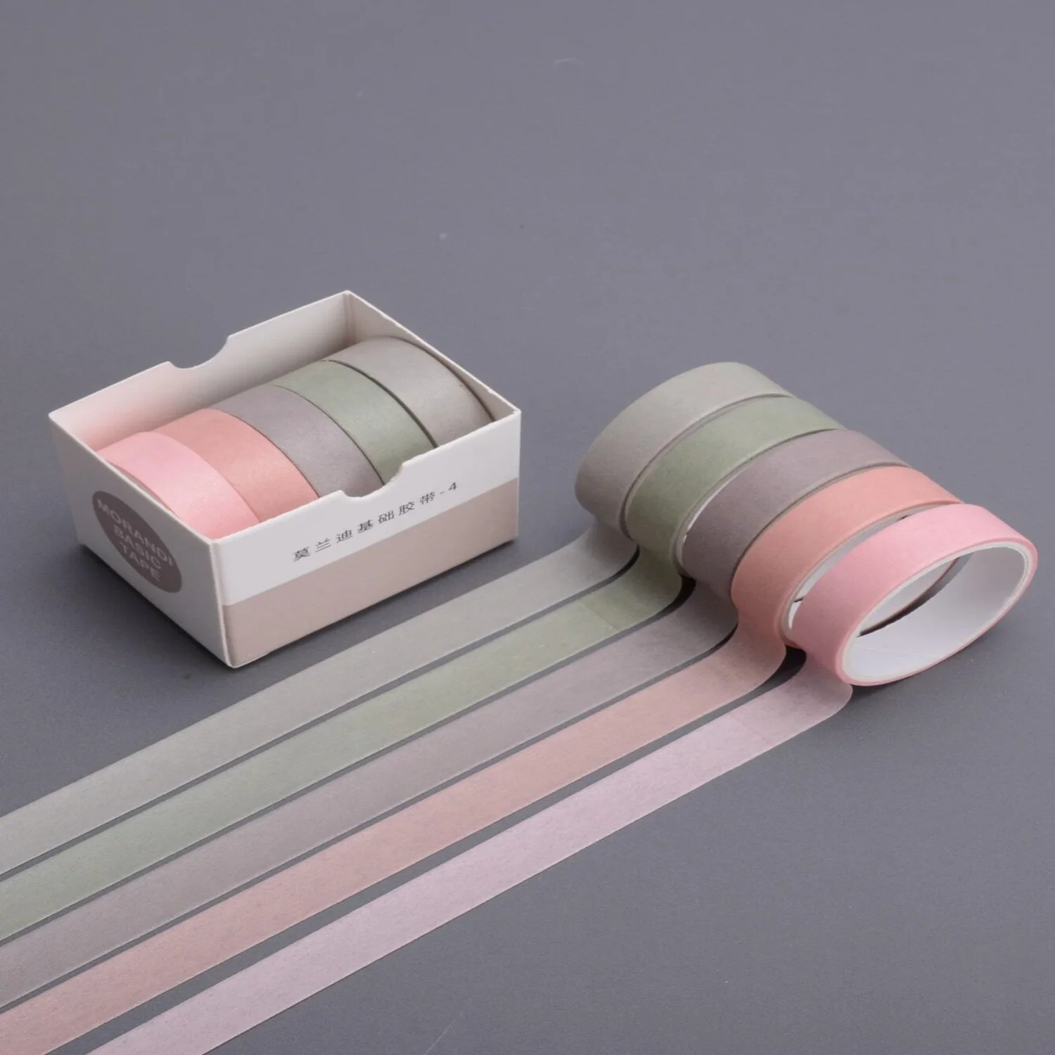 5 gulungan Pita Washi Pola Campuran