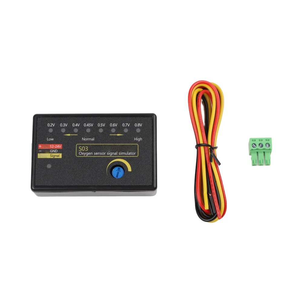 S03 Four-Wire O2 Sensor Signal Simulator with Clear LED Voltage Indicator for Monitoring Average Output Signal Levels