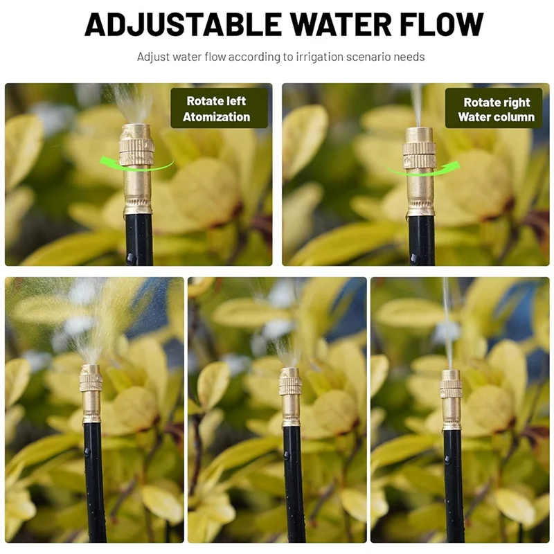 

M11K-Garden Drip Irrigation System 360° Adjustable-50FT With 15 Nozzles, Automatic Watering Design