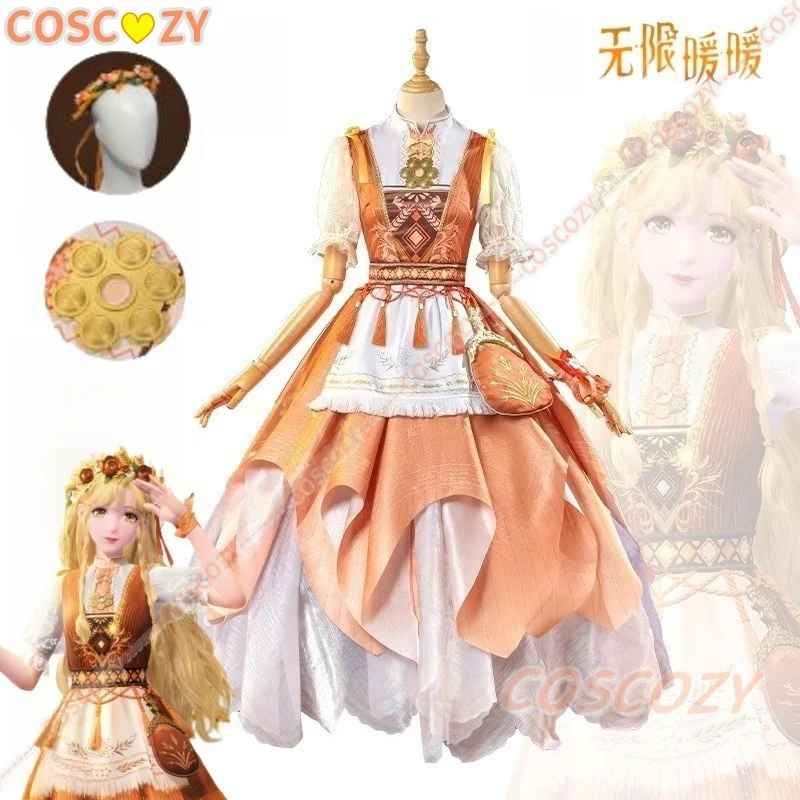 

Nikki Hometown Breeze Cosplay Game Infinity Nikki Cosplay Outfit Lolita Orange Dress Suit Women Kawaii Girls Gown Party Props