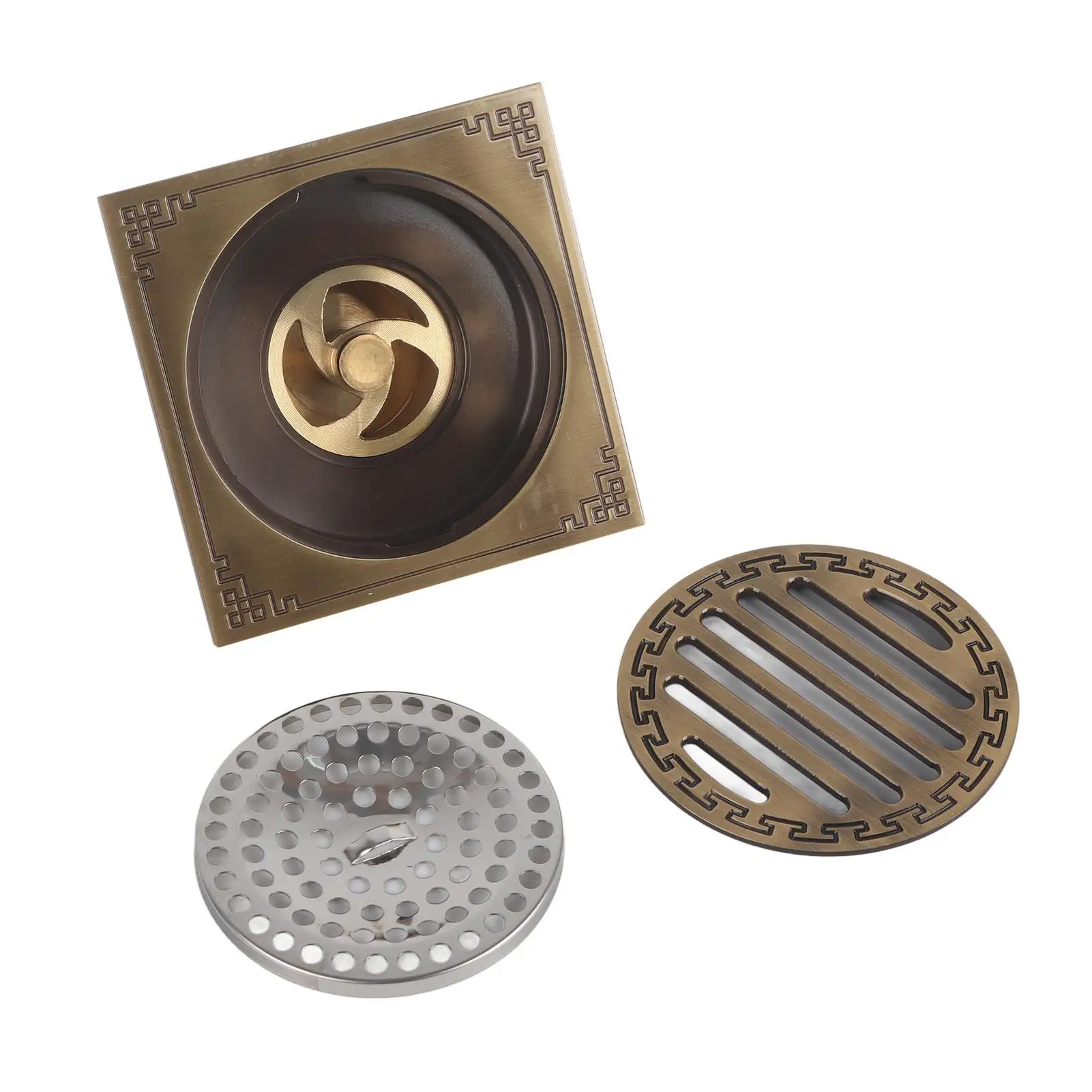 

Quick-Drain Floor Grate for bathroom - Odor Control & Insect Prevention, Easy Install Home Decor