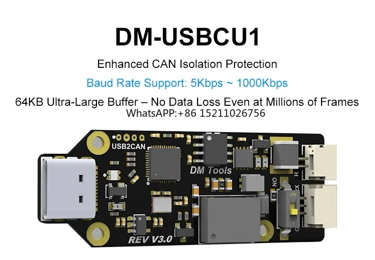 DAMIAO CAN Debugger USB-to-CAN Communication Debug Tool for Robot MIT Servo Motors