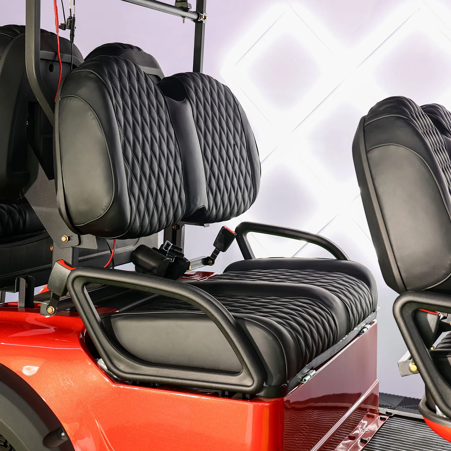 

2025 Factory Cost-Efficiency 4+2 6-Seater Luxury Electric Golf Car Lithium Battery Color Seat Smart High-End Golf Cart