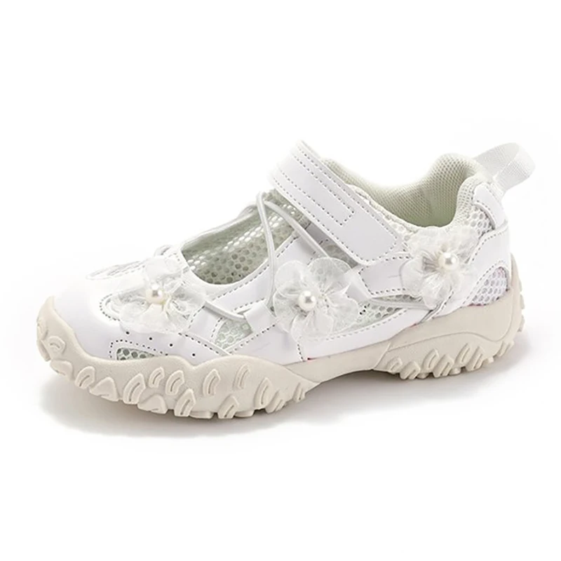 

2026 Summer New Girls Sports Sandals Breathable Mesh Princess Shoes Soft Sole Comfortable Casual Daily Outdoor Children Footwear