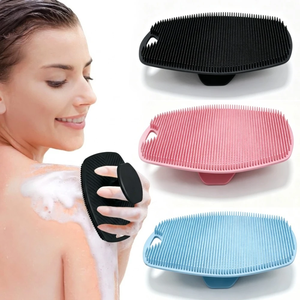 Home Bathroom Spa - แปรงอาบน้ำซิลิโคนนุ่มสำหรับขัดผิว ขัดตัว ทำความสะอาดล้ำลึก นวดหลัง ฟองน้ำอาบน้ำ อุปกรณ์ดูแลผิวสำหรับสปาในบ้าน