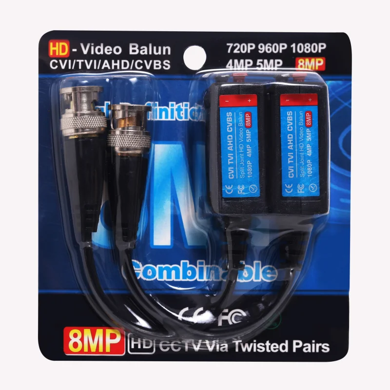 5MP/8MP HD CCTV über Twisted-Video Balun