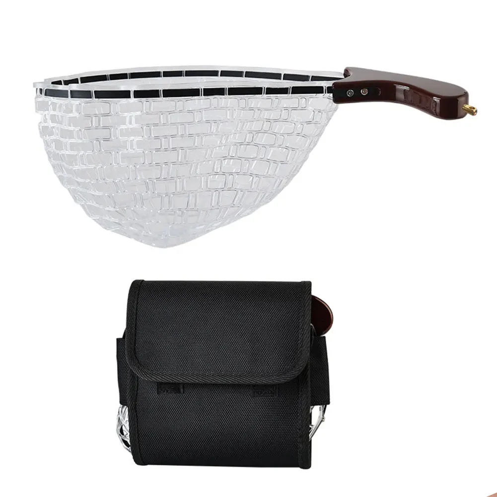 

Fishing Landing Net Wooden Handle Fish Landing Net Collapsible Fish Net Fishing Accessories