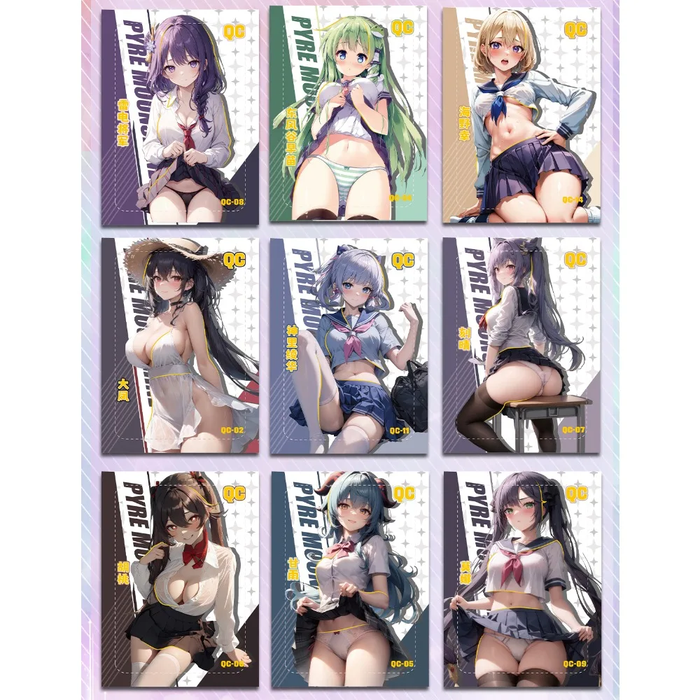 Genuine Goddess Story Cards Endless Wind Moon Series Collection Japanese Anime Beautiful Girl Uniform Temptation Card Kid Gift