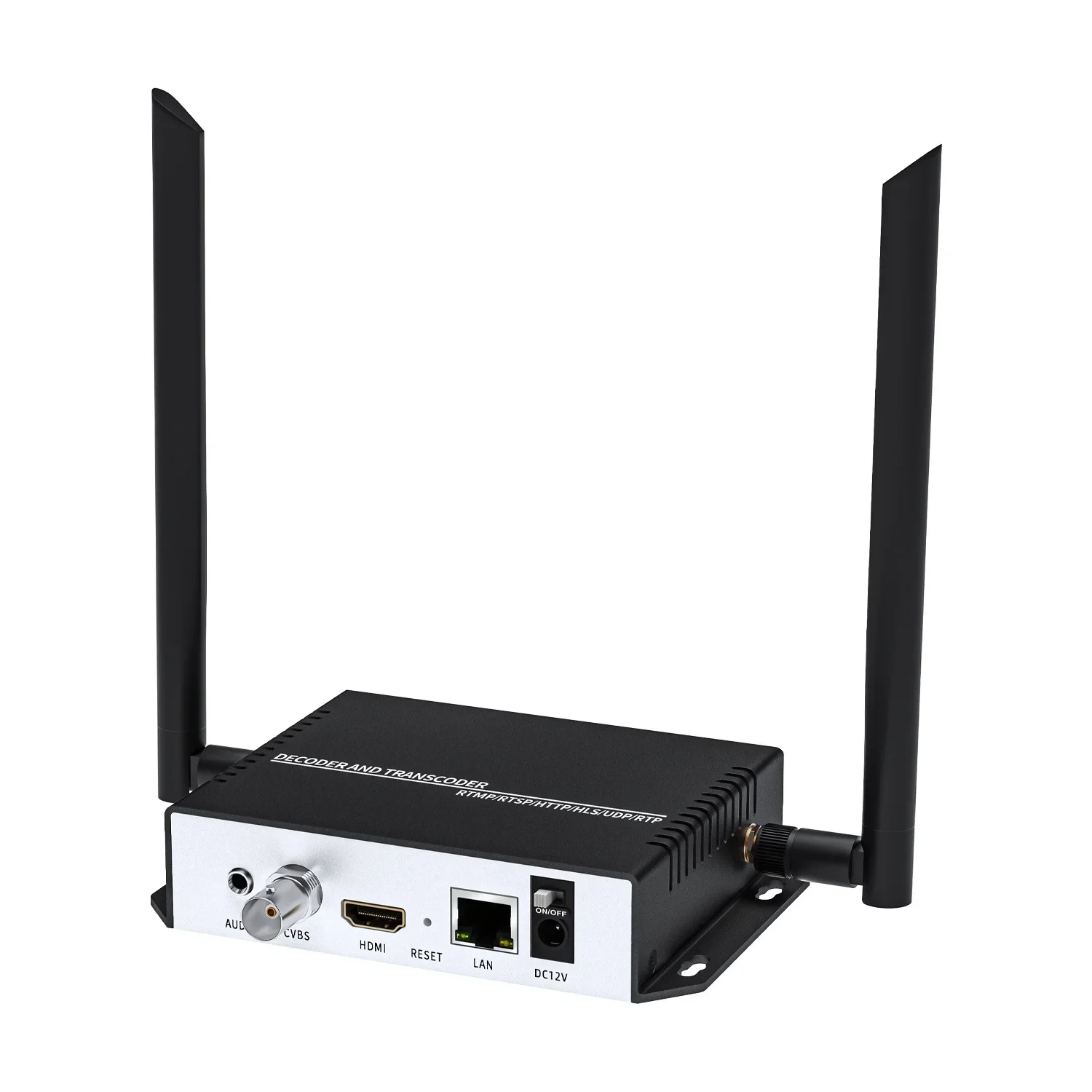Wireless 4K H265 H.264 Interlace Stream SRT RTMP RTSP UDP IPTV IPC Video Topbox Player Decoder Transcoder