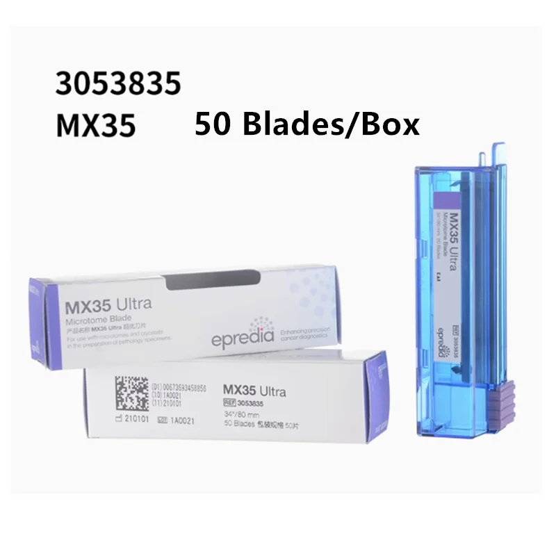 50 Blades epredia 3053835 MX35 Ultra Disposable Microtome Blade Suitable for Routine Tissue Samples