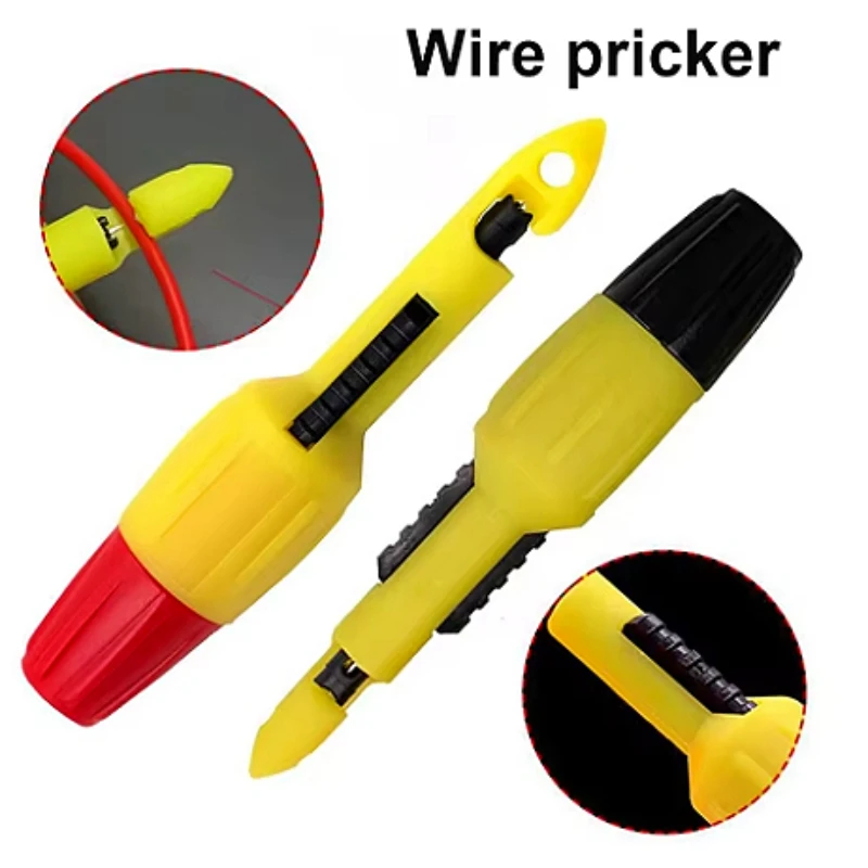 Agulha de punção de circuito elétrico, 2 peças, detecção sem quebra, fio de isolamento, clipe de perfuração, ferramentas de reparo, kits de acessórios automotivos
