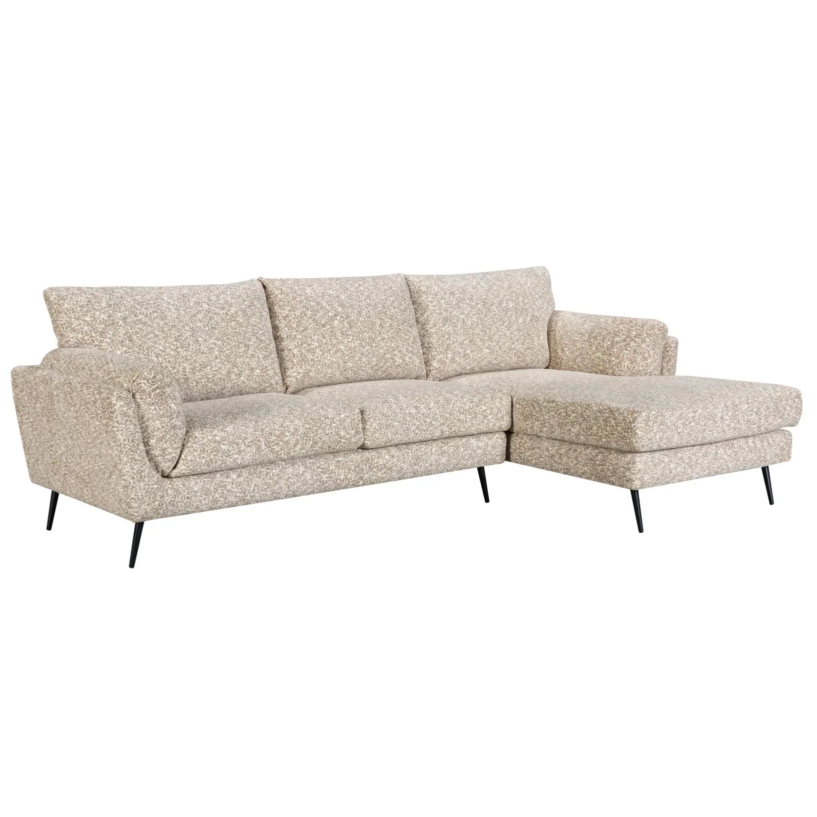 Modern Home Living Room Sofa Set Furniture Linen Cream Beige Fabric L-shaped Corner Modular Sofa Combination Sofa