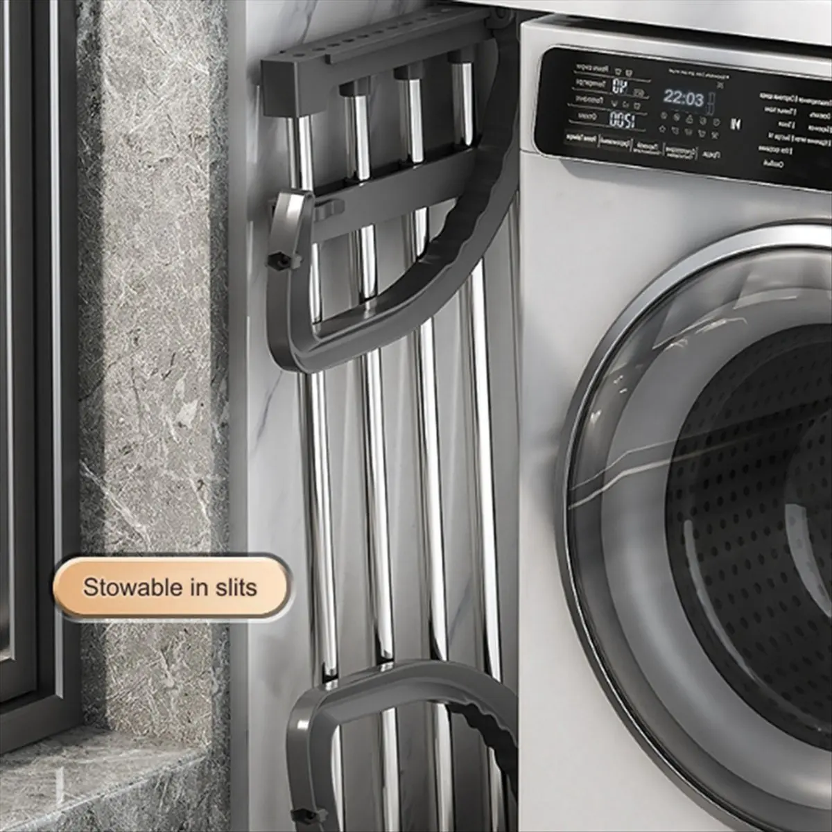 2026 + المبرد الملابس Airer طوي المبرد تجفيف الرف 42-72 سنتيمتر للتمديد المبرد الملابس تجفيف الرف شرفة #1