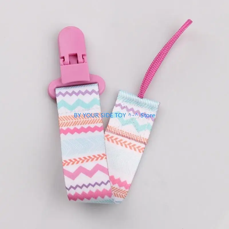 

Cartoon Baby Pacifier Clip Chain Lovely Dummy Soother Holder Chains Anti-drop Buckle Pacifier Strap for Baby Feeding U6XE