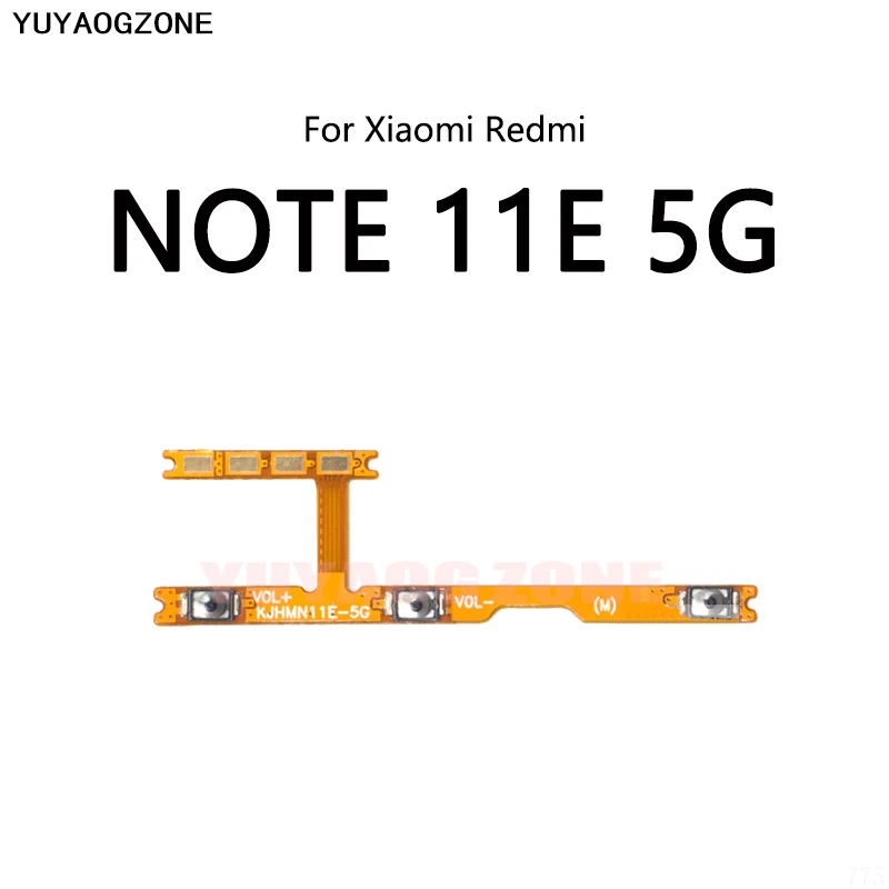 Power Button Switch Volume Mute Button On / Off Flex Cable For Xiaomi Redmi NOTE 11 Pro 4G 5G 11E 11S 11T