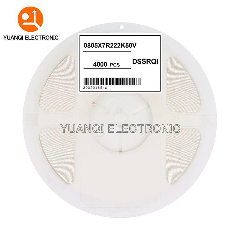 

1 reel 0805 SMD Chip Multilayer Ceramic Capacitor 0.5pF - 47uF 10pF 22pF 100pF 1nF 10nF 100nF 0.1uF 1uF 2.2uF 4.7uF 10uF 22uF