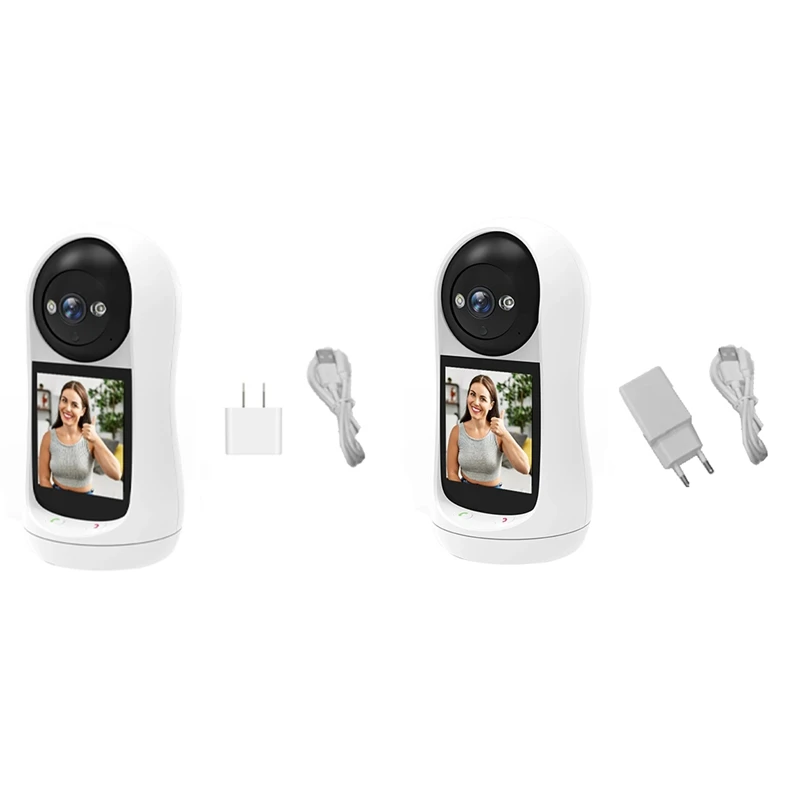 3MP Wifi Camera Video Call With 2.8 Inch IPS Screen IP Camera Baby Monitor Indoor Security Camera
