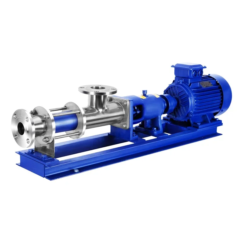 G type single screw pump stainless steel corrosion-resistant thick slurry pump G25-1 self-priming sludge screw pump high lift